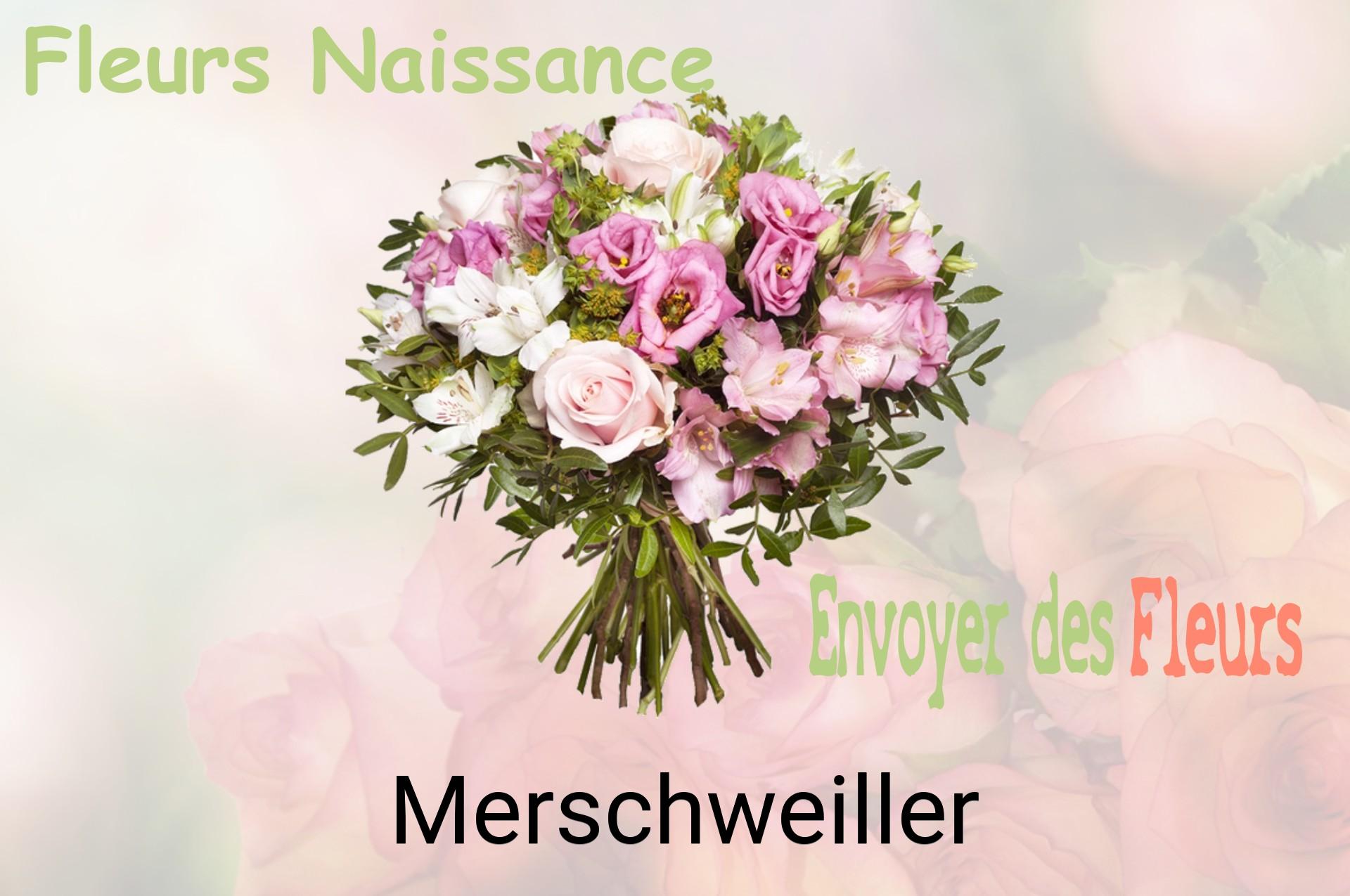 Bouquet de fleurs de naissance livré à Merschweiller