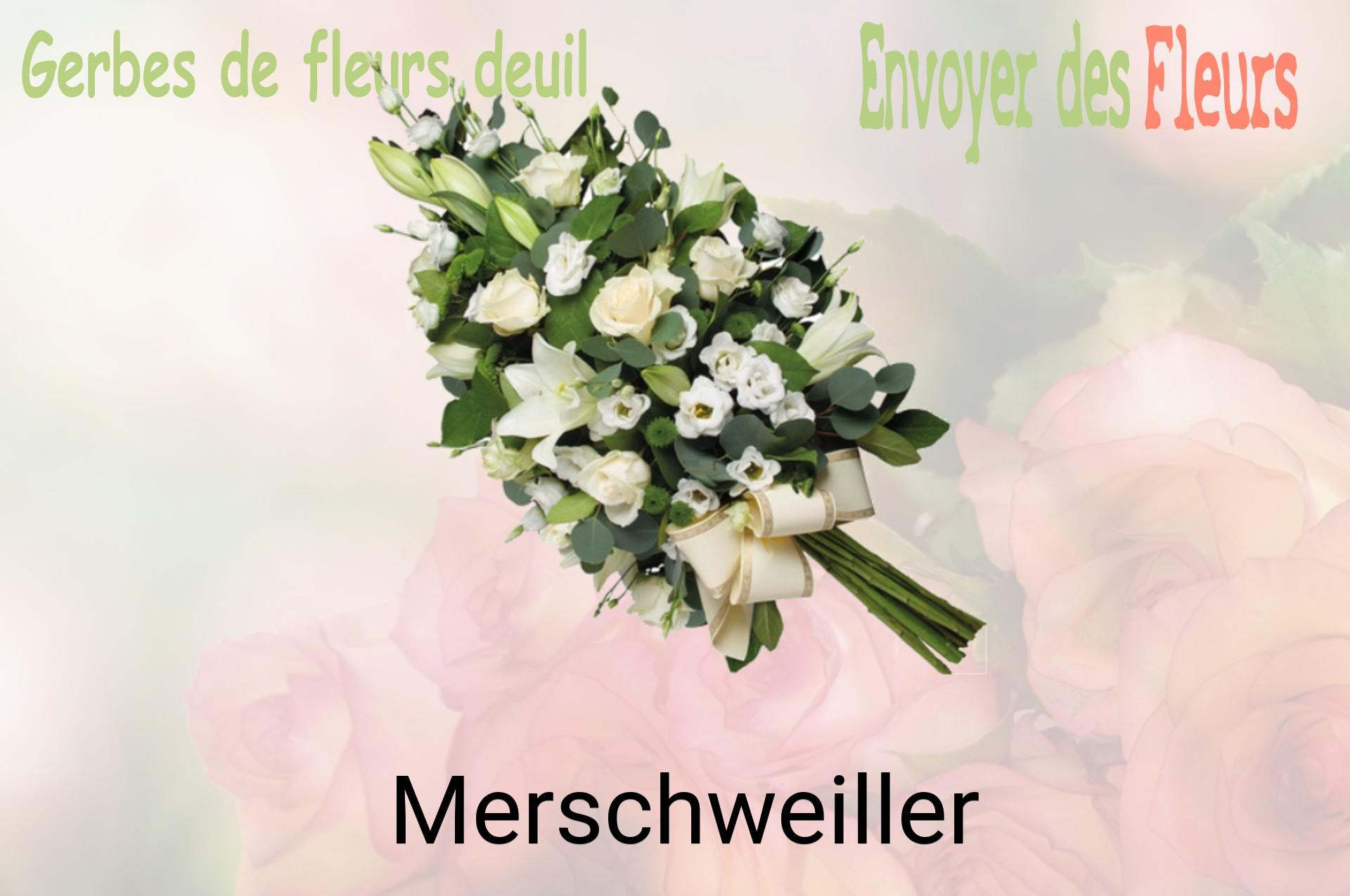 Gerbe de fleurs de deuil livrée à Merschweiller